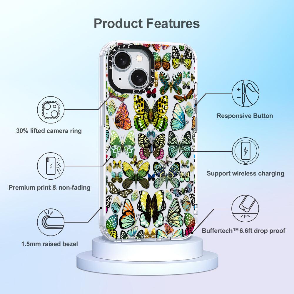 Butterflies Phone Case - iPhone 15 Case - MOSNOVO