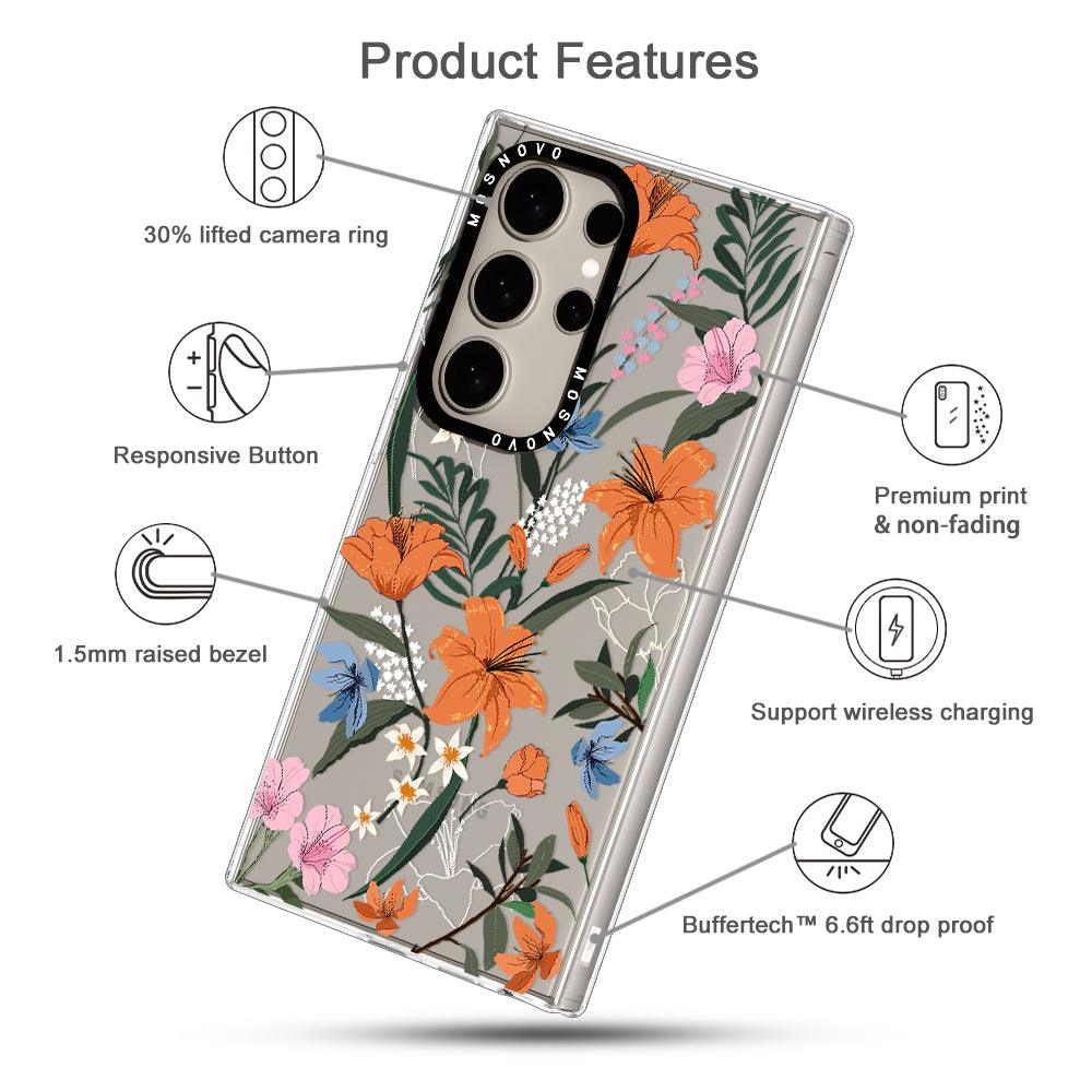 Lily Garden Phone Case - Samsung Galaxy S24 Ultra Case - MOSNOVO