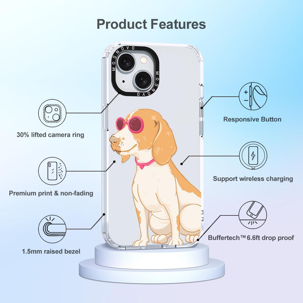 Cute Beagle Phone Case - iPhone 15 Plus Case - MOSNOVO