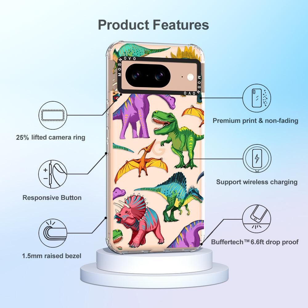 Dinosaur World Phone Case - Google Pixel 8 Case - MOSNOVO