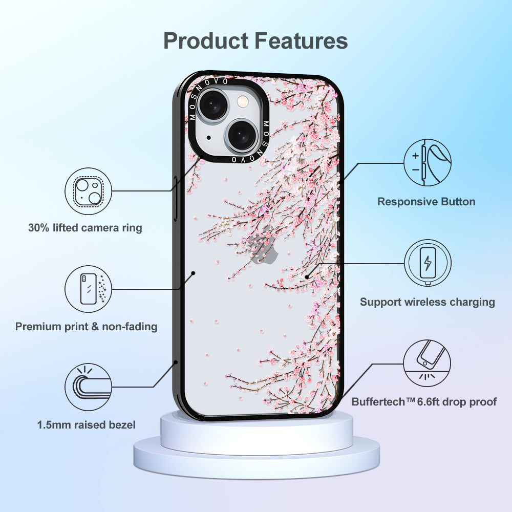 Cherry Blossom Phone Case - iPhone 15 Plus Case - MOSNOVO