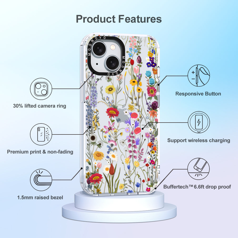 Summer Meadow Phone Case - iPhone 15 Plus Case - MOSNOVO