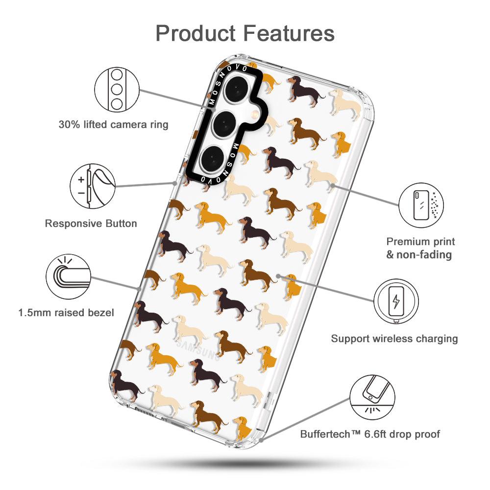 Cute Dachshund Phone Case - Samsung Galaxy S23 FE Case