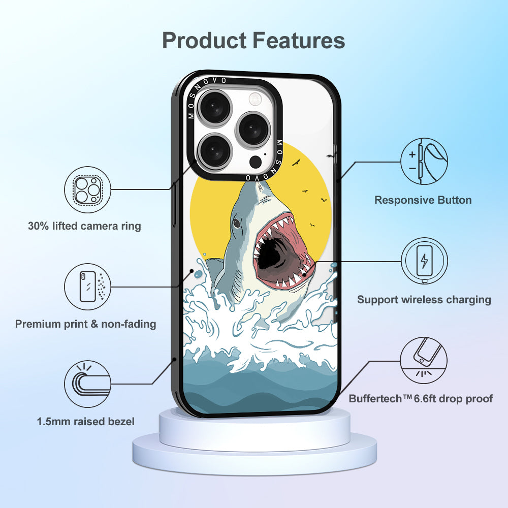 Shark Phone Case - iPhone 15 Pro Case - MOSNOVO