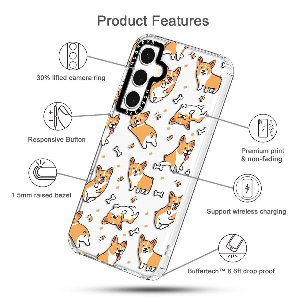 Cute Corgi Phone Case - Samsung Galaxy S23 FE Case