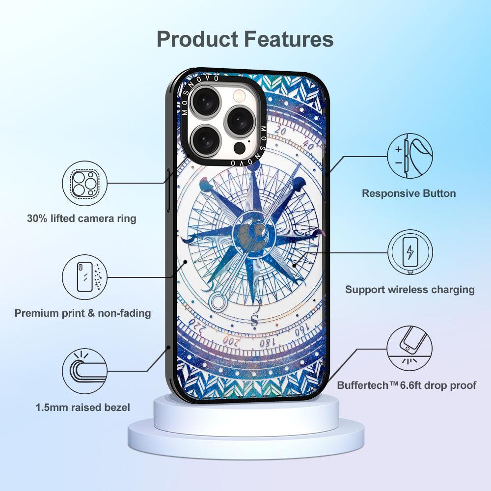 Galaxy Compass Phone Case - iPhone 15 Pro Max Case - MOSNOVO