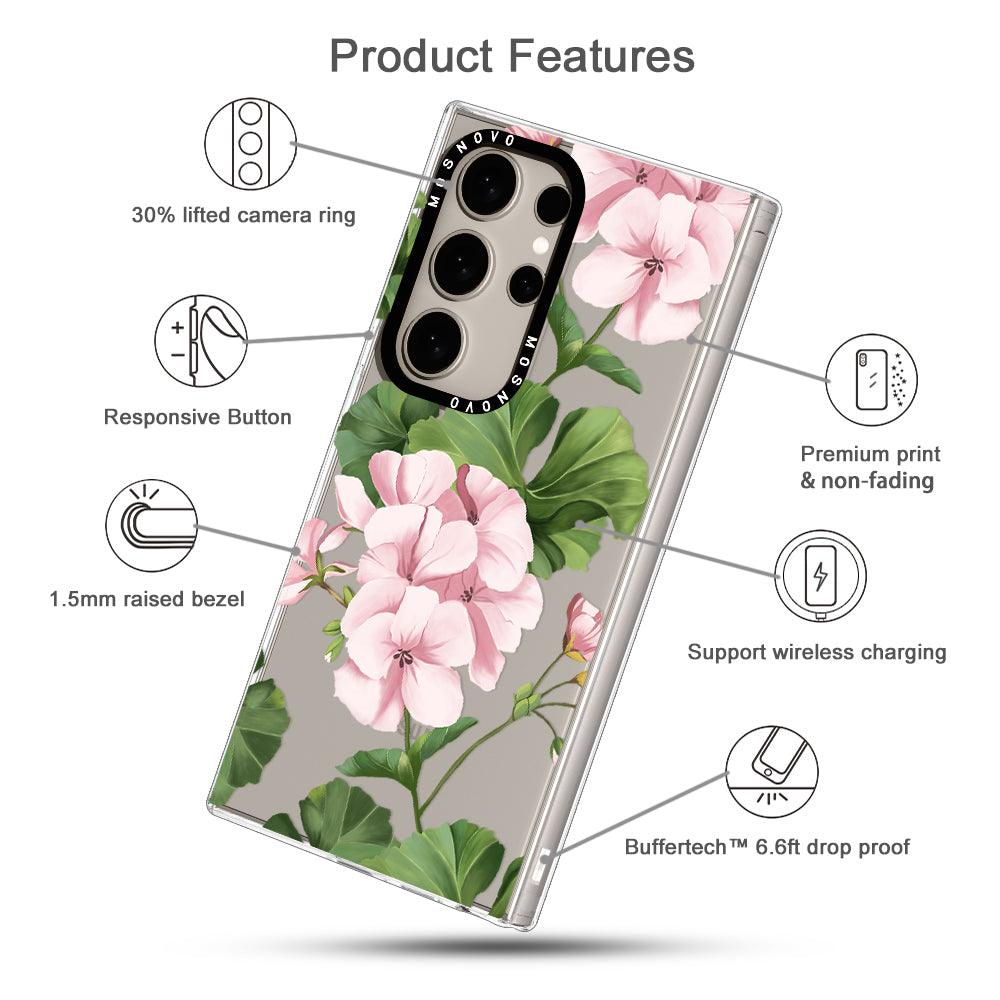 Geranium Phone Case - Samsung Galaxy S24 Ultra Case - MOSNOVO