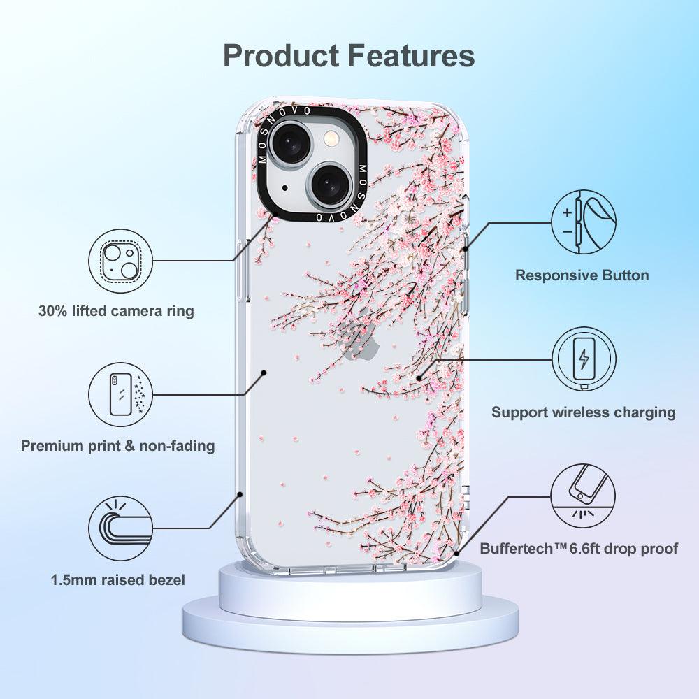 Cherry Blossom Phone Case - iPhone 15 Plus Case - MOSNOVO