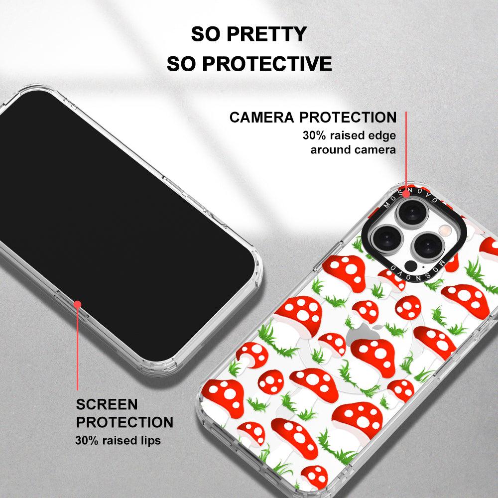 Cute Mushroom Phone Case - iPhone 15 Pro Max Case - MOSNOVO