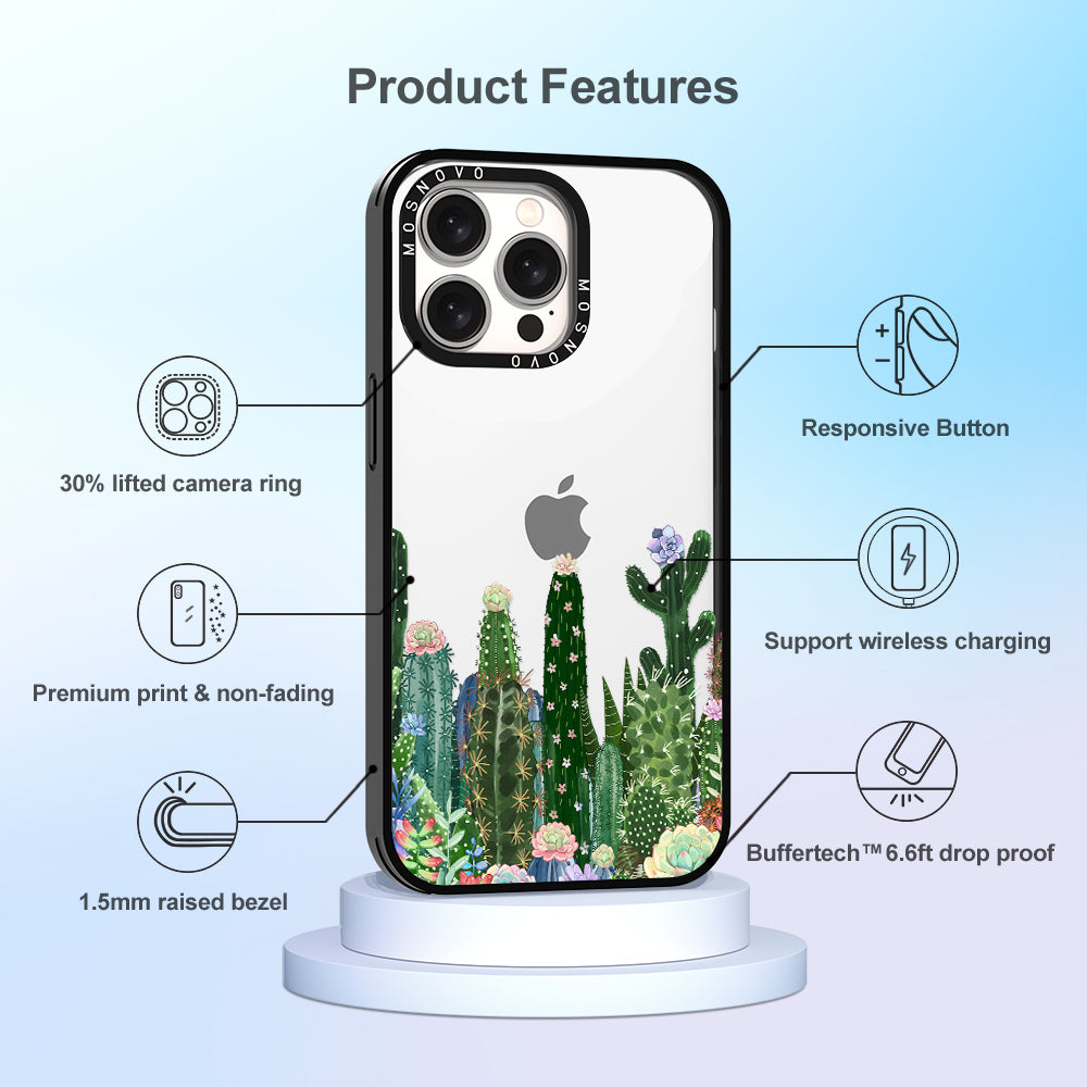 Desert Cactus Phone Case - iPhone 15 Pro Max Case - MOSNOVO