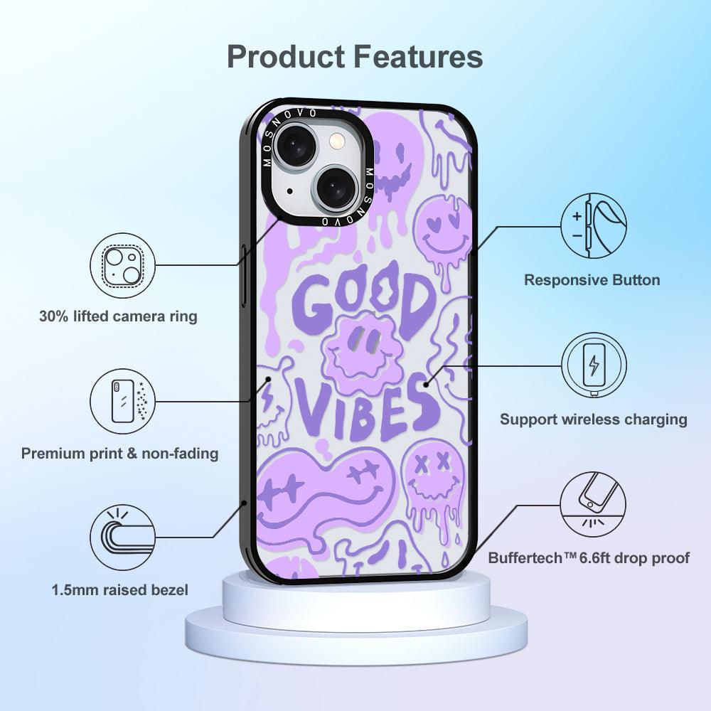 Good Vibes Phone Case - iPhone 15 Plus Case - MOSNOVO