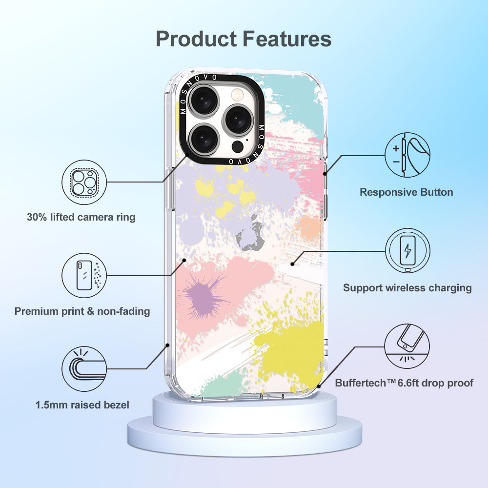 Splash Paint Phone Case - iPhone 15 Pro Max Case - MOSNOVO