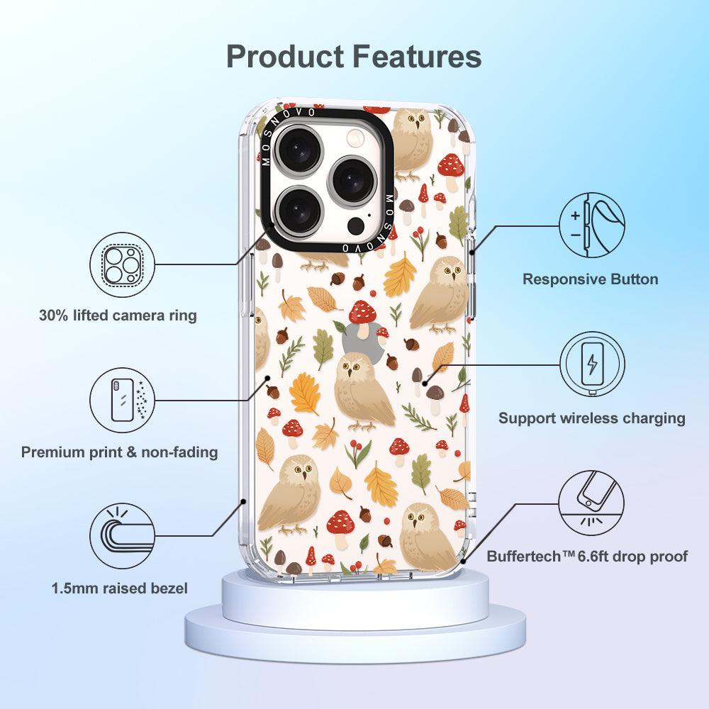 Autumn Owl Phone Case - iPhone 15 Pro Case - MOSNOVO