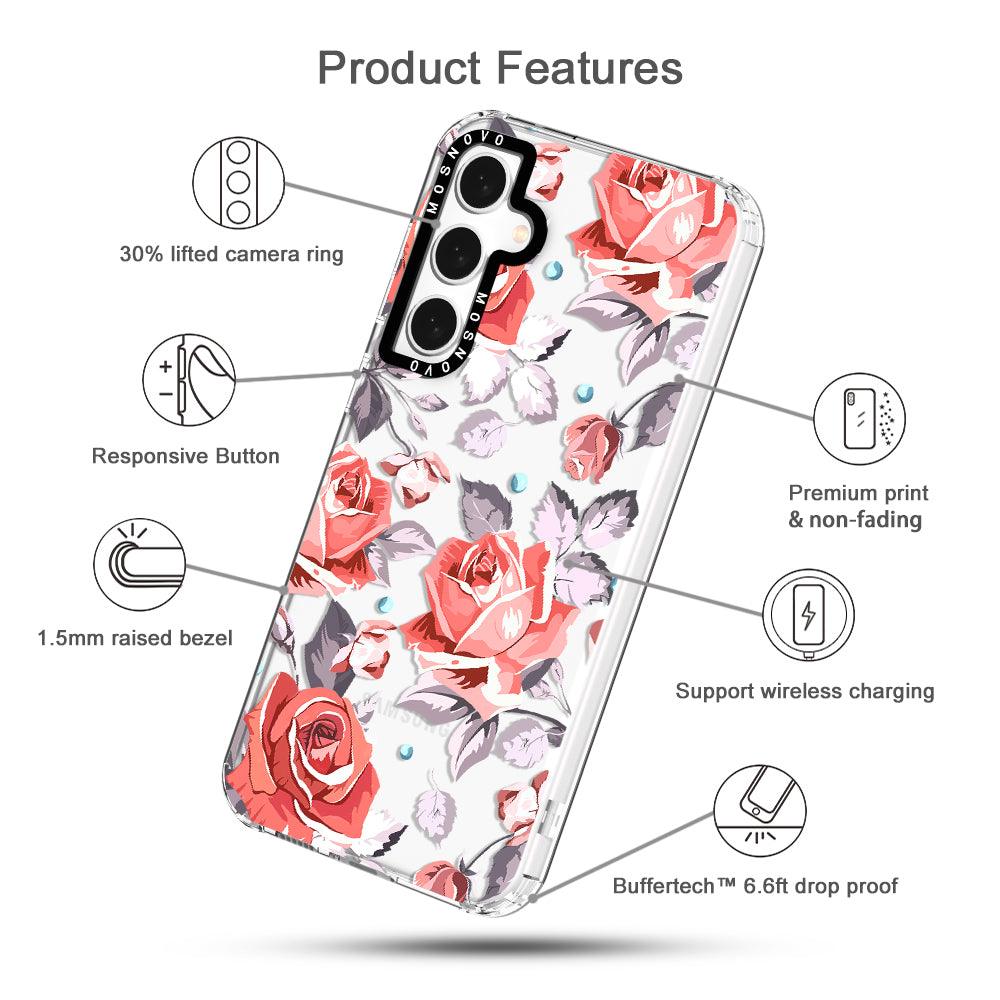 Retro Floral Phone Case - Samsung Galaxy S23 FE Case