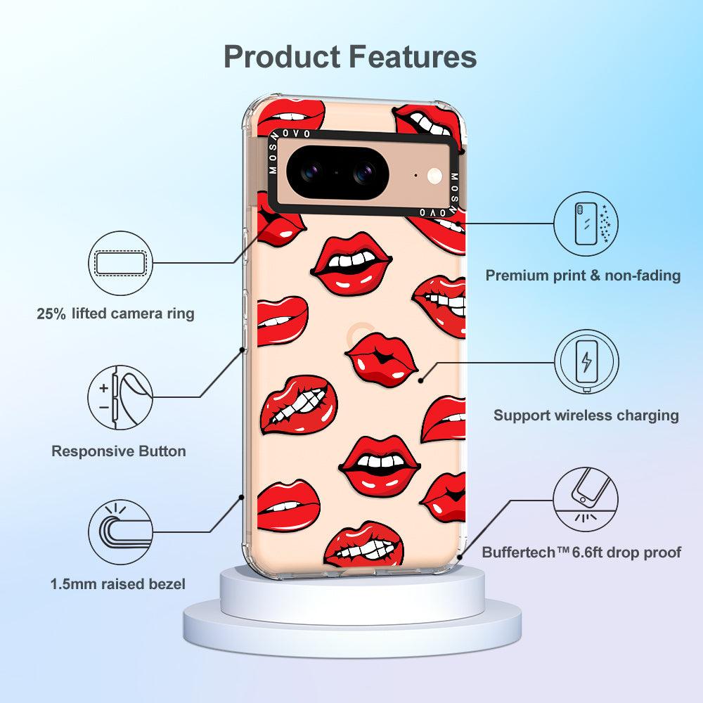 Hot Lips Phone Case - Google Pixel 8 Case - MOSNOVO