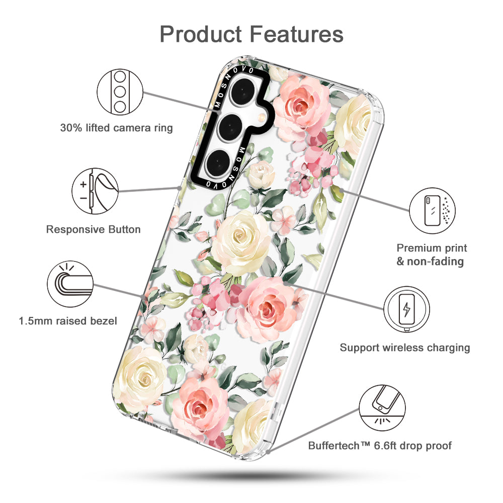 Watercolor Floral Phone Case - Samsung Galaxy S23 FE Case