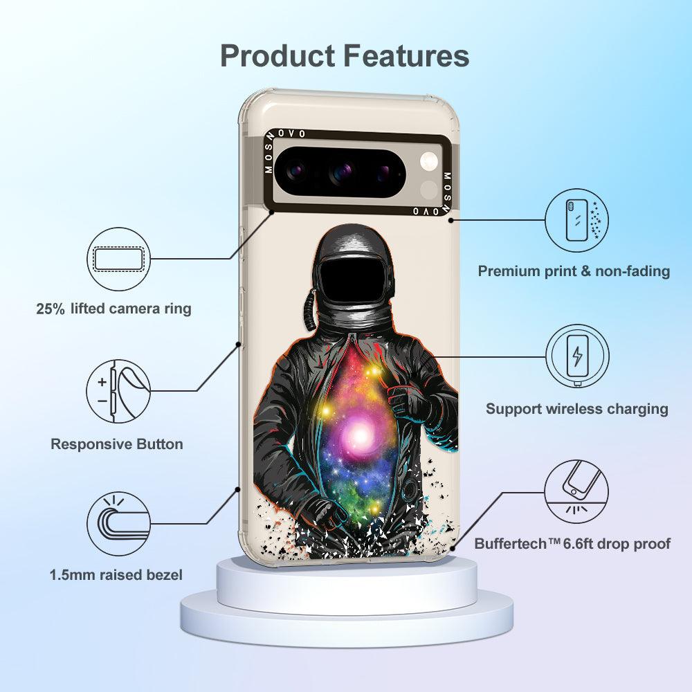 Mystery Astronaut Phone Case - Google Pixel 8 Pro Case - MOSNOVO