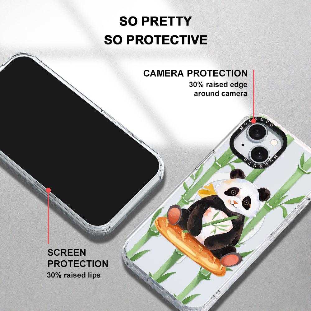 Bamboo Panda Phone Case - iPhone 15 Case - MOSNOVO