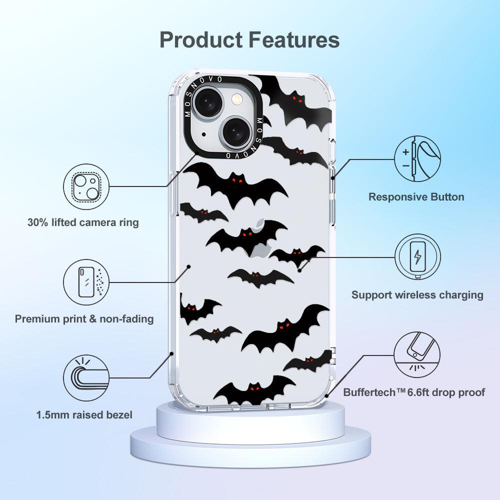 Evil Bat Phone Case - iPhone 15 Plus Case - MOSNOVO