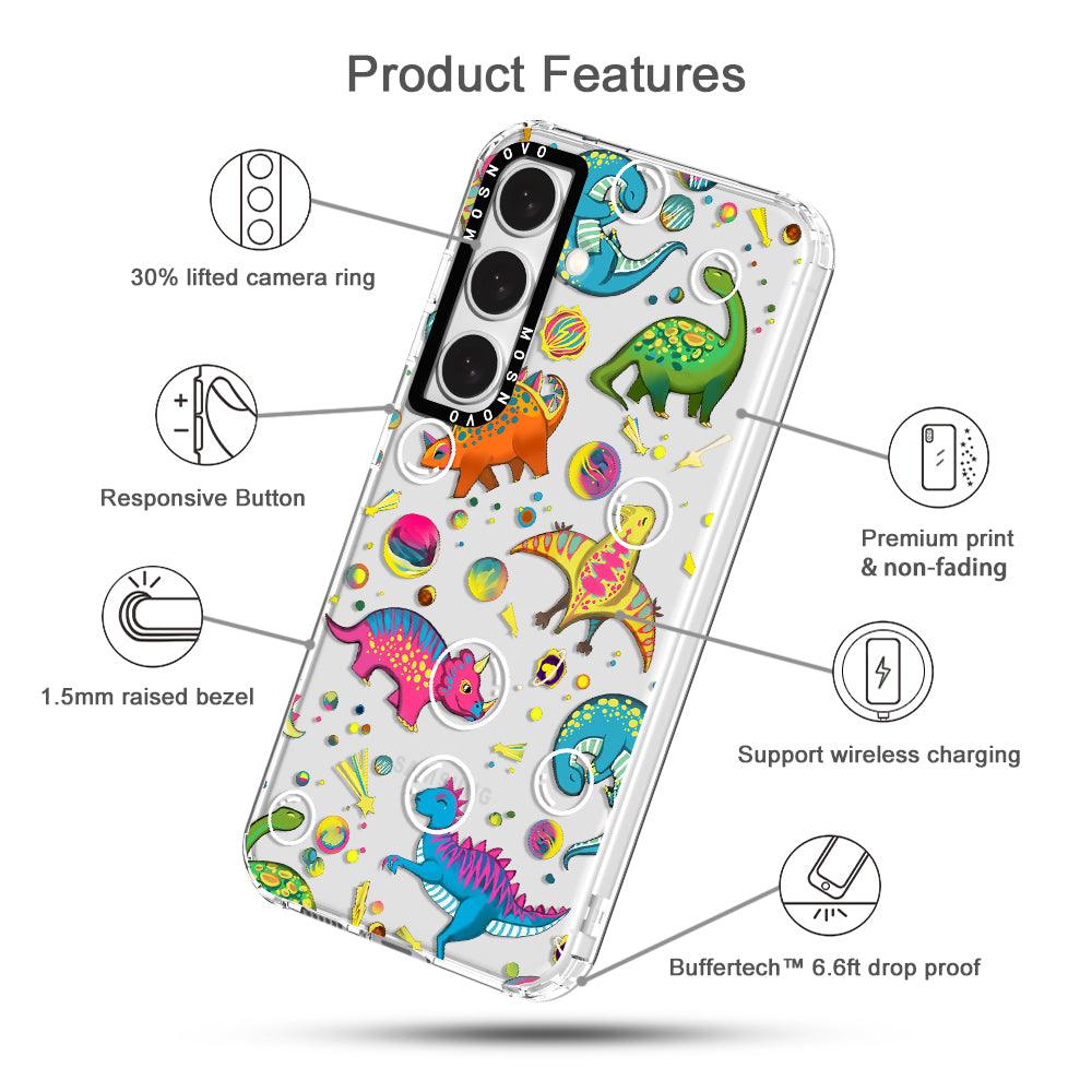 Dinosaur Planet Phone Case - Samsung Galaxy S24 Case - MOSNOVO