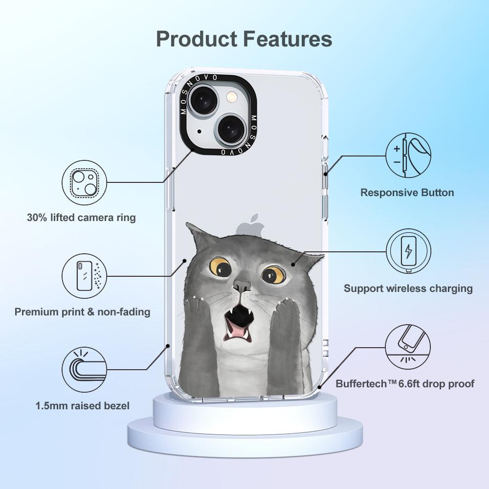 OMG Cat Phone Case - iPhone 15 Case - MOSNOVO