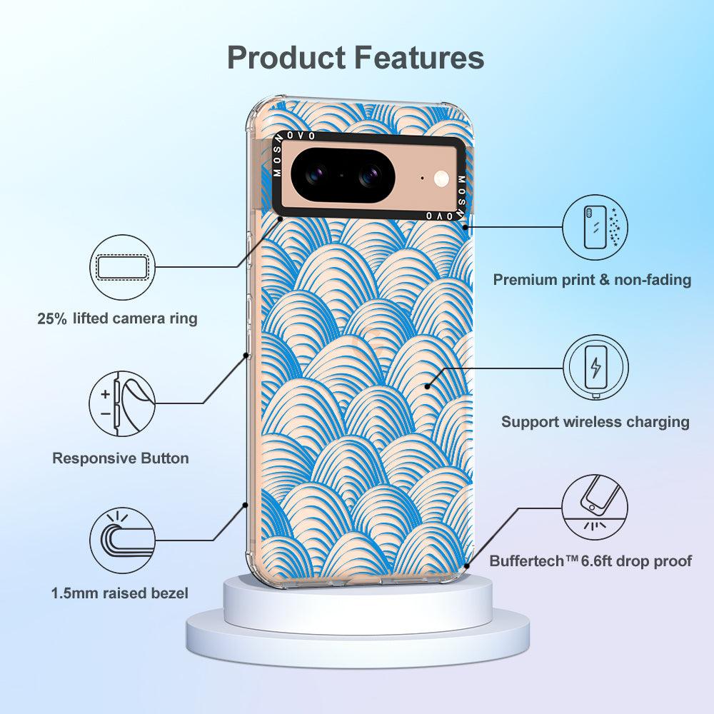 Wavy Wave Phone Case - Google Pixel 8 Case - MOSNOVO