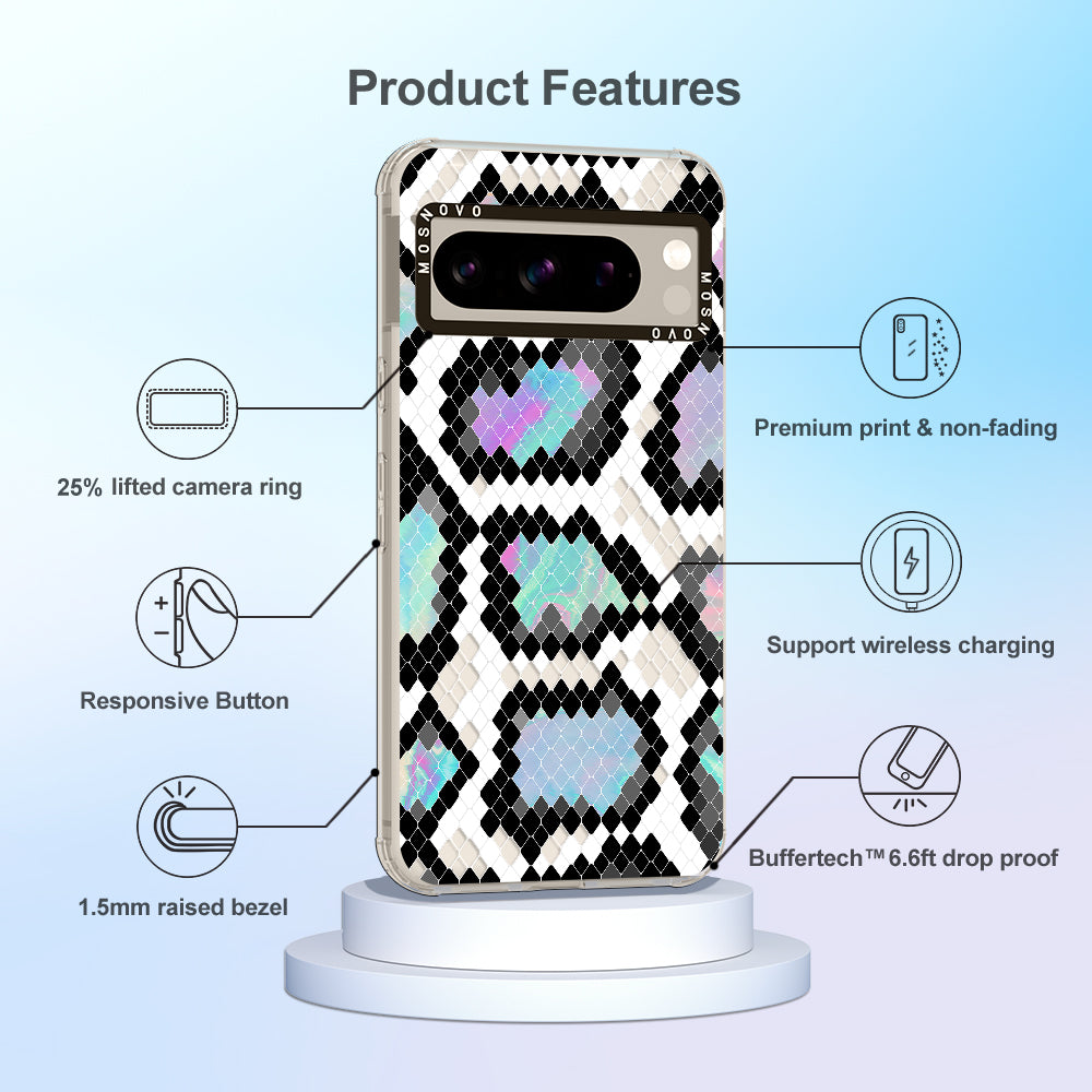 Aurora Snake Print Phone Case - Google Pixel 8 Pro Case - MOSNOVO