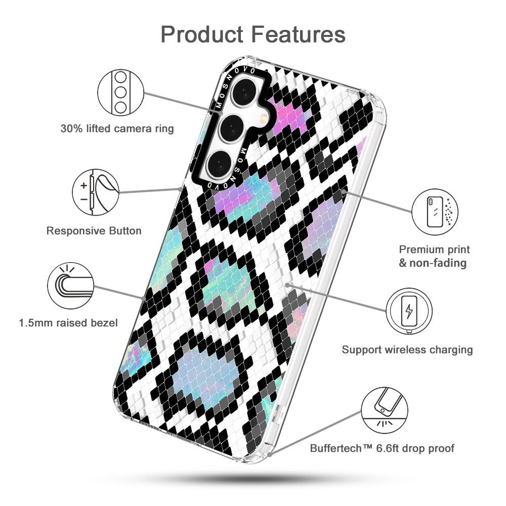 Aurora Snake Print Phone Case - Samsung Galaxy S23 FE Case