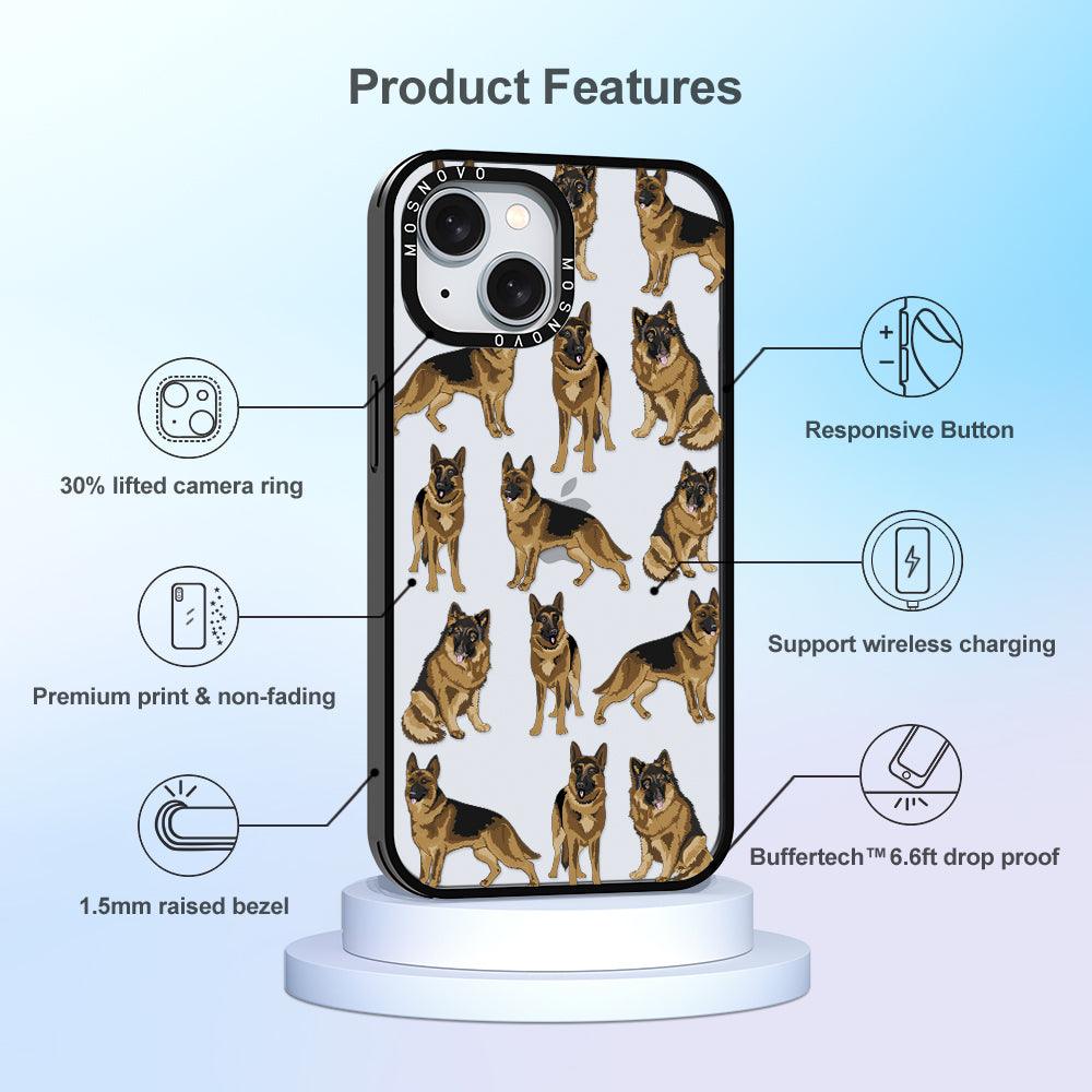 Shepherd Dog Phone Case - iPhone 15 Case - MOSNOVO