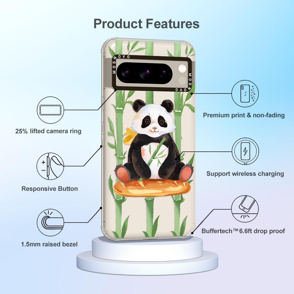 Bamboo Panda Phone Case - Google Pixel 8 Pro Case - MOSNOVO