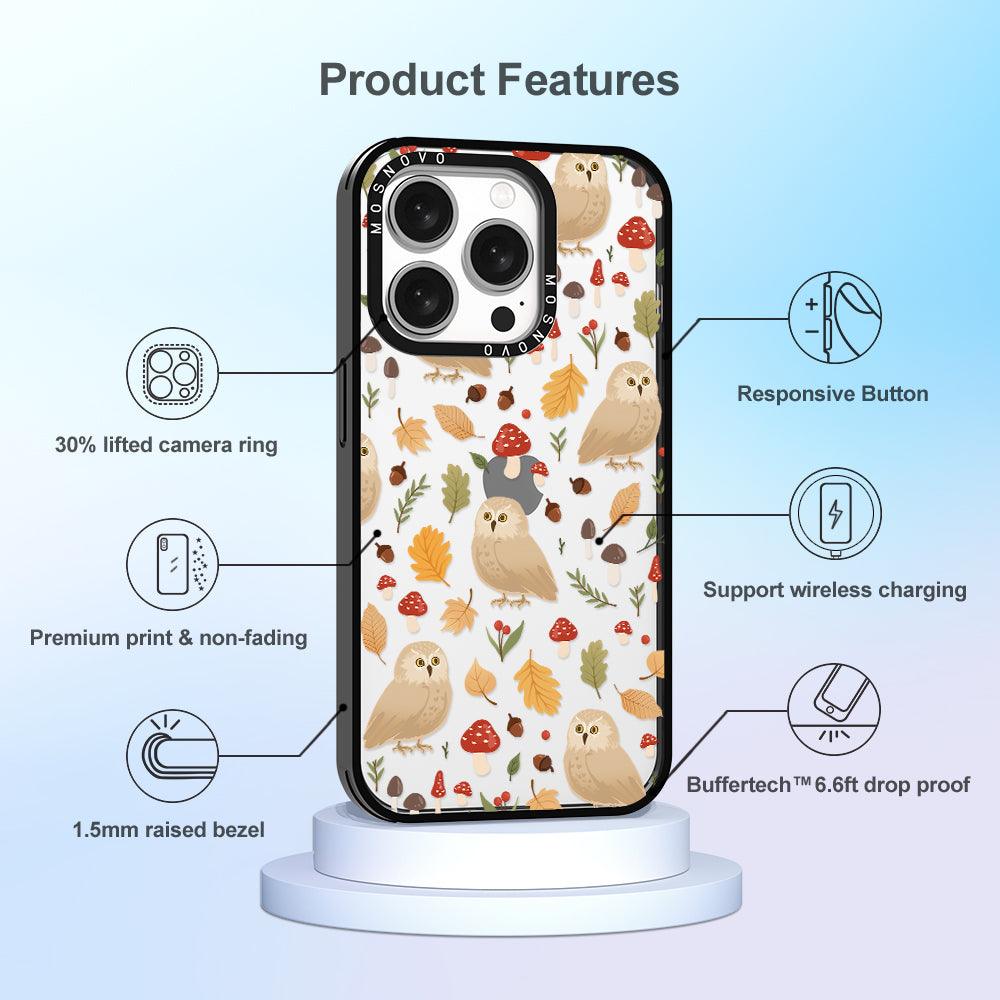 Autumn Owl Phone Case - iPhone 15 Pro Case - MOSNOVO