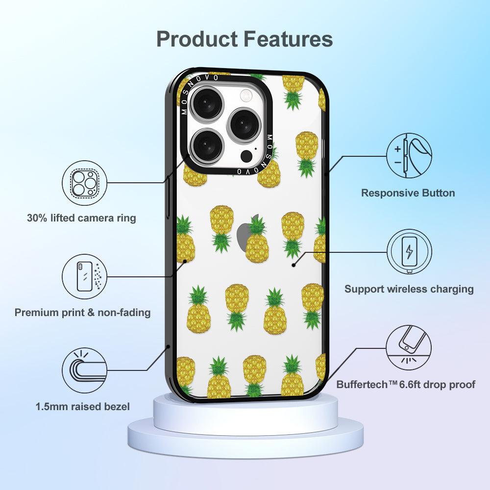 Cute Pineapples Phone Case - iPhone 15 Pro Case - MOSNOVO