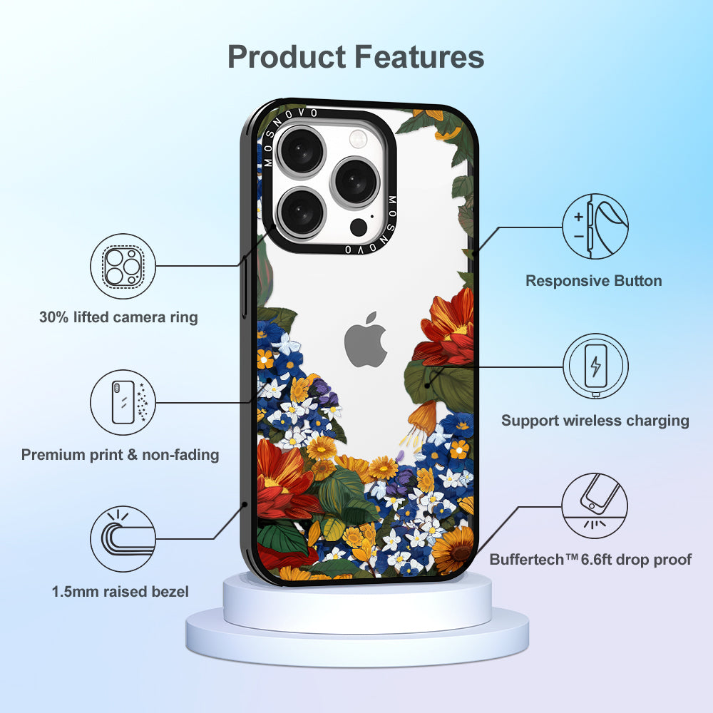 Summer Garden Phone Case - iPhone 15 Pro Case - MOSNOVO