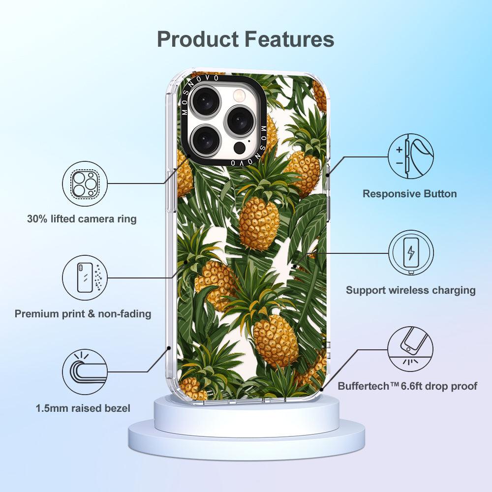 Pineapple Botany Phone Case - iPhone 15 Pro Max Case - MOSNOVO