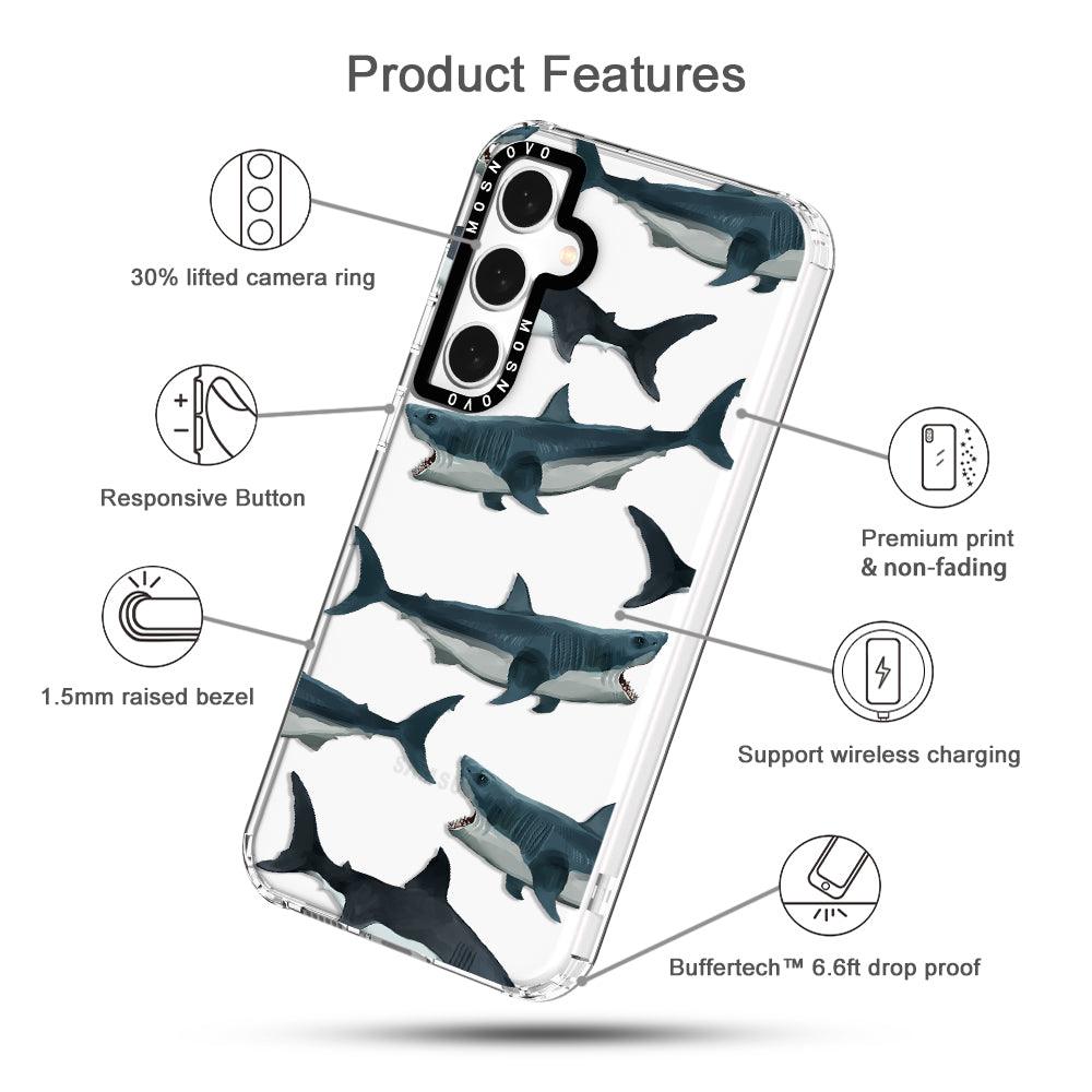 Great White Shark Phone Case - Samsung Galaxy S23 FE Case