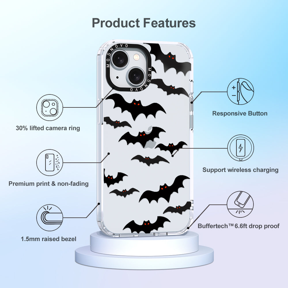 Evil Bat Phone Case - iPhone 15 Case - MOSNOVO