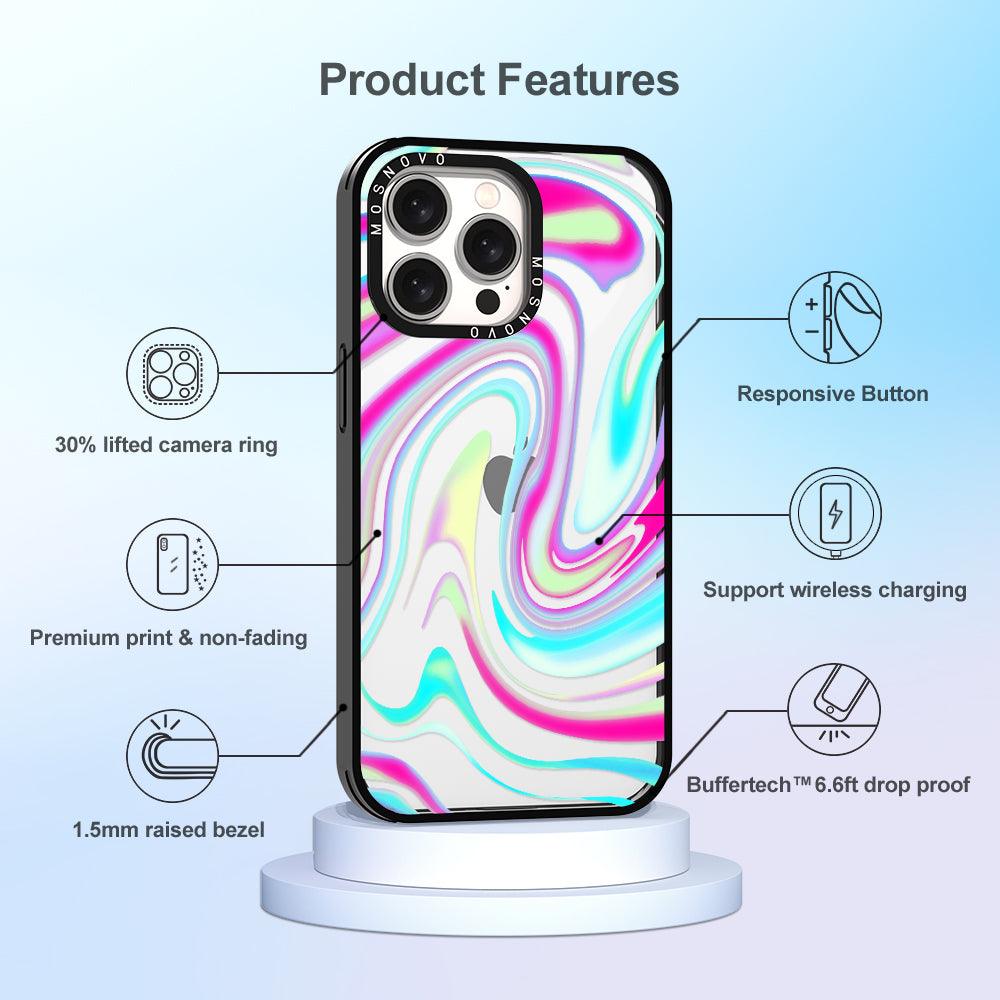 Psychedelic Swirls Phone Case - iPhone 15 Pro Max Case - MOSNOVO