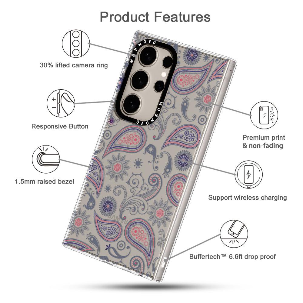 Paisley Phone Case - Samsung Galaxy S24 Ultra Case - MOSNOVO