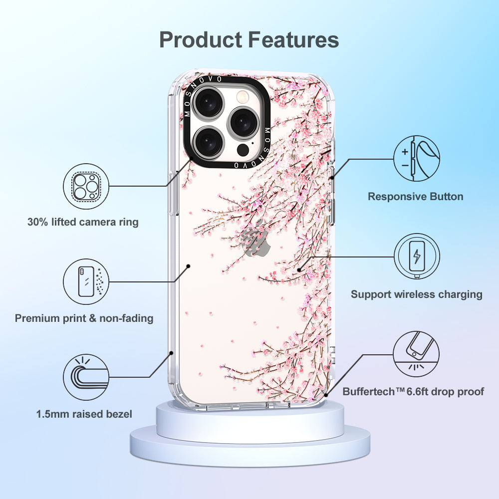 Cherry Blossom Phone Case - iPhone 15 Pro Max Case - MOSNOVO