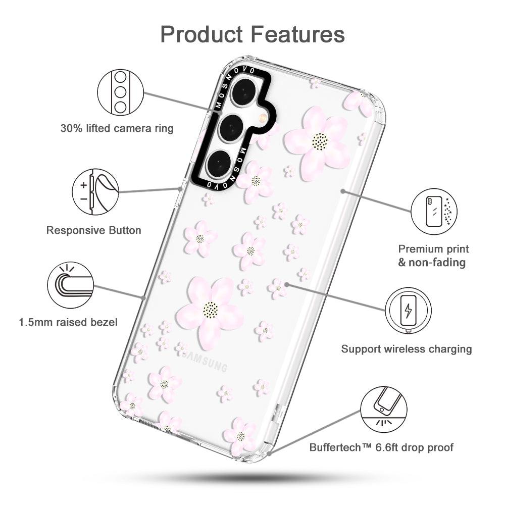 Pink Cherry Blossom Phone Case - Samsung Galaxy S23 FE Case