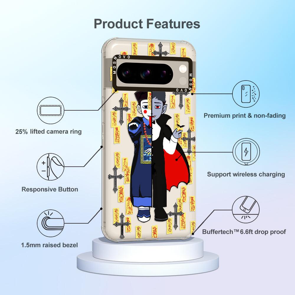 Vampire Vs Jiangshi Phone Case - Google Pixel 8 Pro Case - MOSNOVO