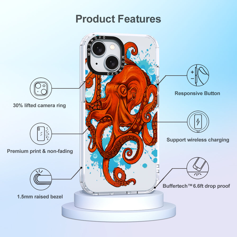 Octupus Phone Case - iPhone 15 Plus Case - MOSNOVO