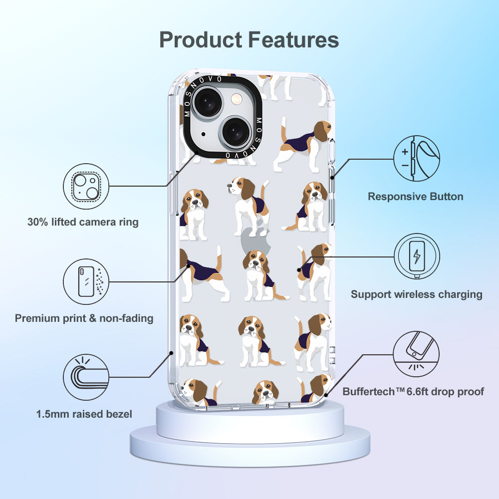 Cute Beagles Phone Case - iPhone 15 Case - MOSNOVO