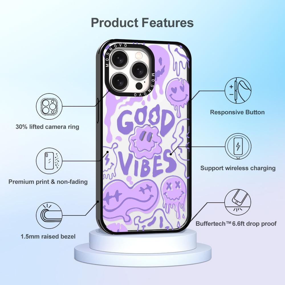 Good Vibes Phone Case - iPhone 15 Pro Max Case - MOSNOVO