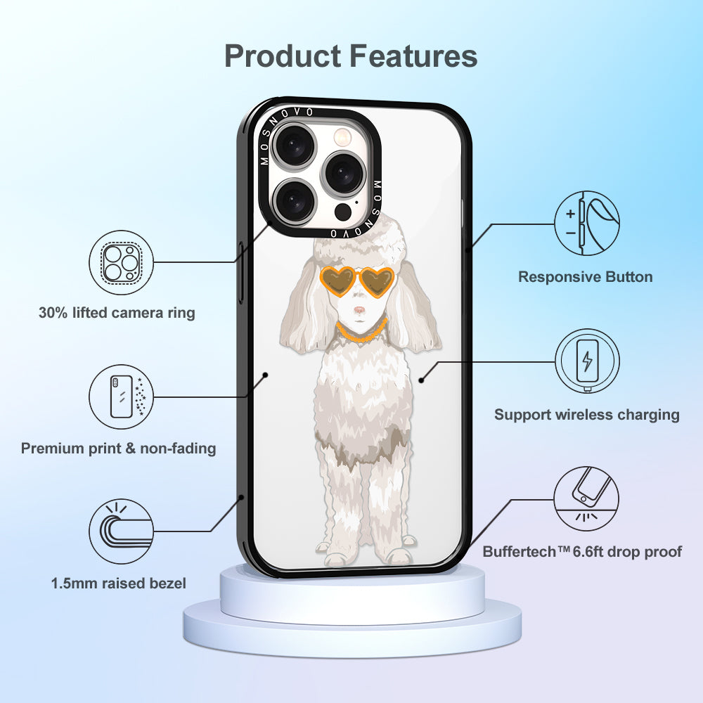 Poodle Phone Case - iPhone 15 Pro Max Case - MOSNOVO
