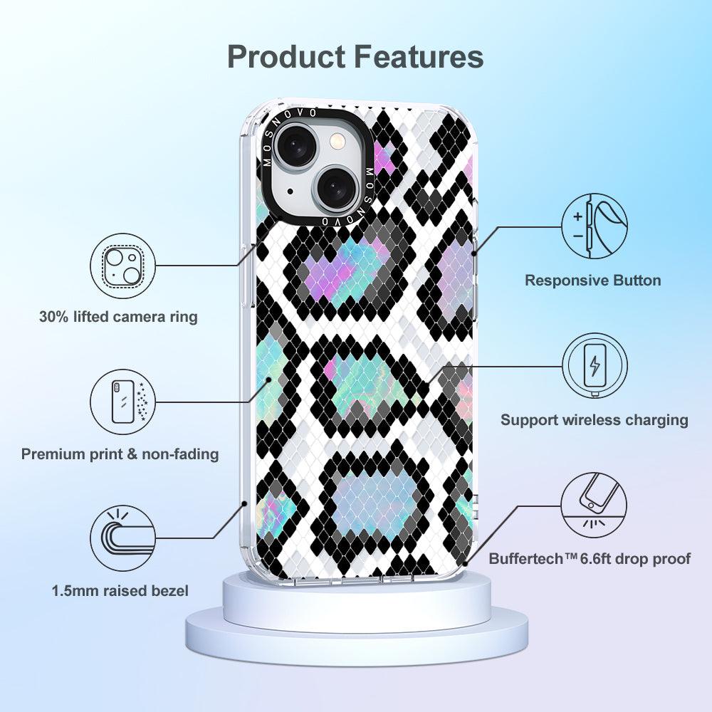 Aurora Snake Print Phone Case - iPhone 15 Case - MOSNOVO