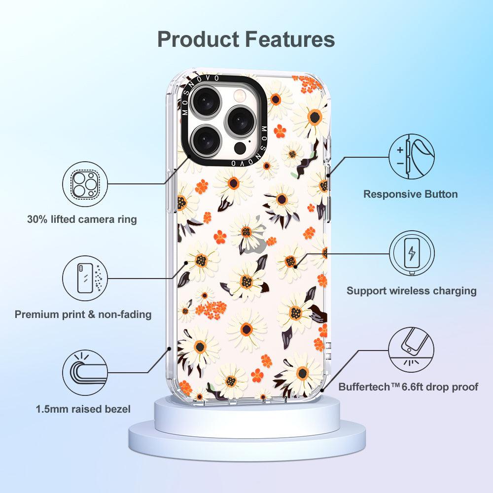 Spring Daisy Phone Case - iPhone 15 Pro Max Case - MOSNOVO