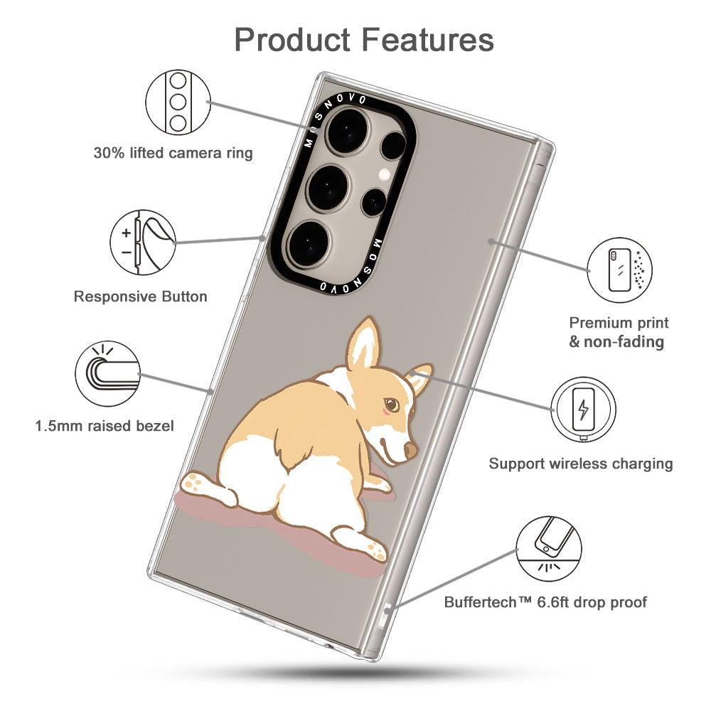 Corgi Butt Phone Case - Samsung Galaxy S24 Ultra Case - MOSNOVO