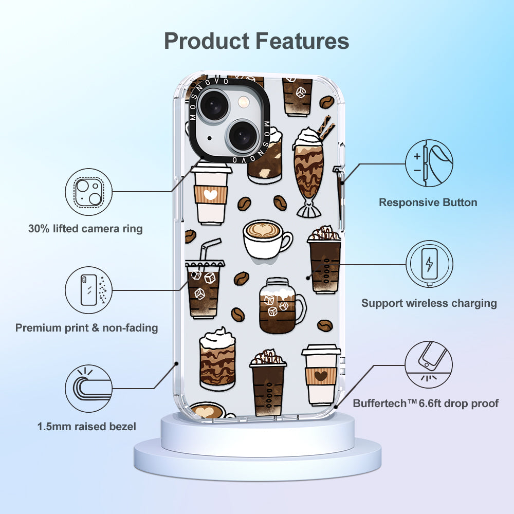 Coffee Phone Case - iPhone 15 Case - MOSNOVO