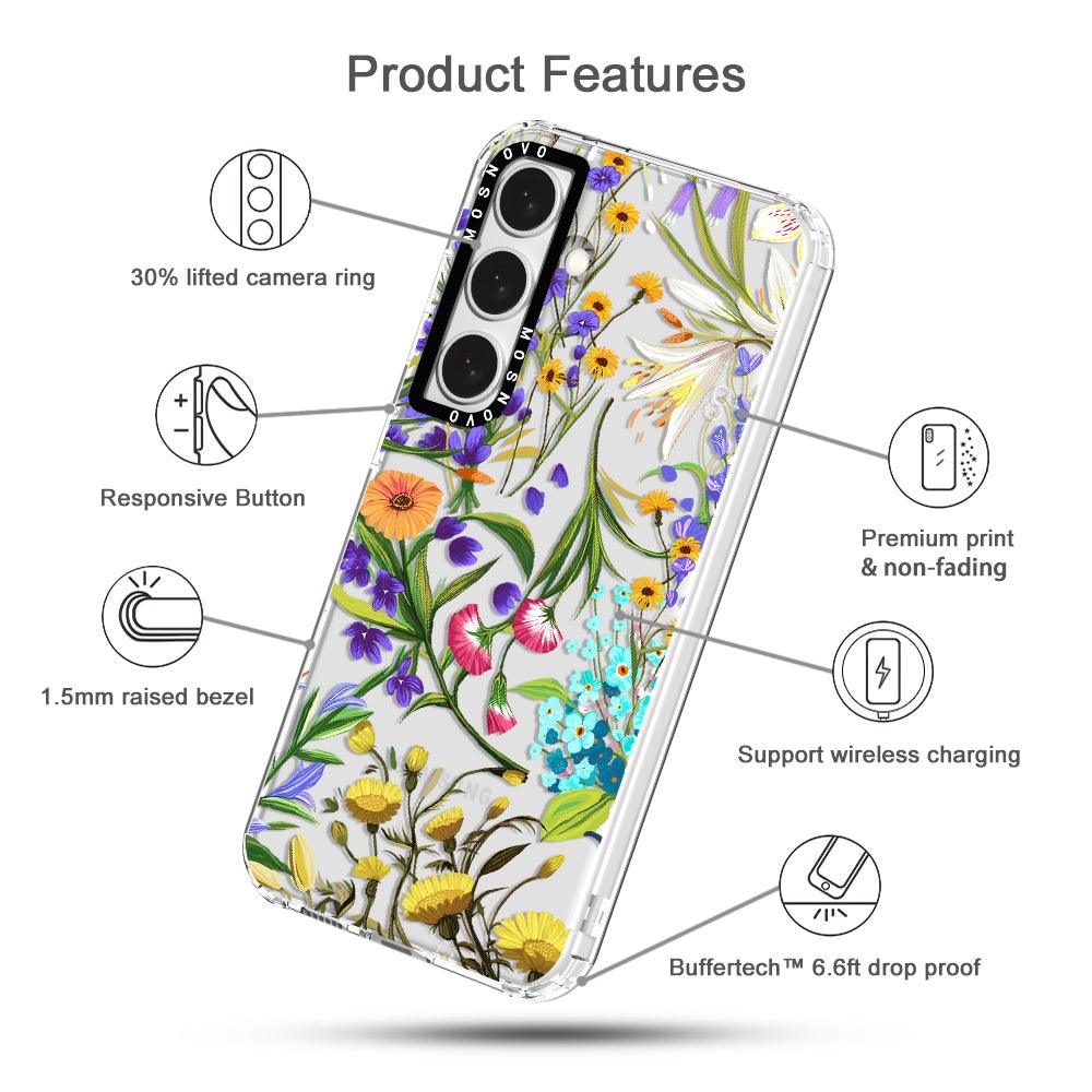 Floral Garden Phone Case - Samsung Galaxy S24 Plus Case - MOSNOVO